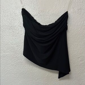 Elegant Black Draped Top